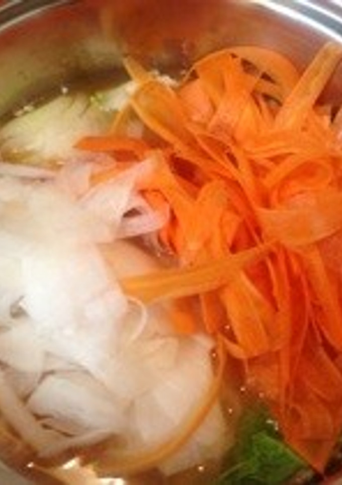 いつもと違う＊お鍋の大根と人参の切り方＊-レシピのメイン写真