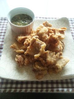 【鶏唐揚げを薬味ソースで♪】-レシピのメイン写真