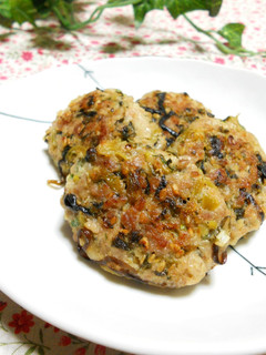 お弁当に☆高菜と塩昆布入りの焼きつくね-レシピのメイン写真