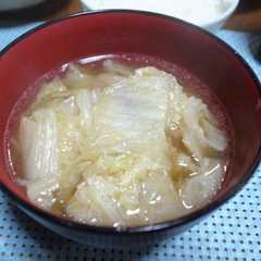 รูปของ 白菜のシンプル煮（菜）びたしスープ