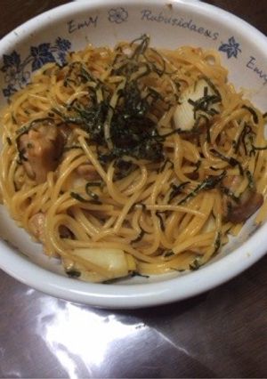 簡単！生パスタ風 焼き鳥スパ-レシピのメイン写真