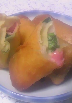 野菜を食べよう♪春菊のチーズ春巻-レシピのメイン写真