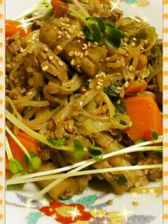 牛肉と長ねぎとごぼうの甘辛生姜の炒め煮-レシピのメイン写真