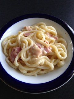 カルボナーラ風うどん-レシピのメイン写真