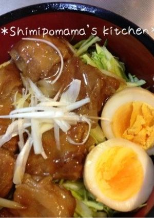 ＊薄切り豚バラ肉の柔ら角煮風どんぶり＊-レシピのメイン写真