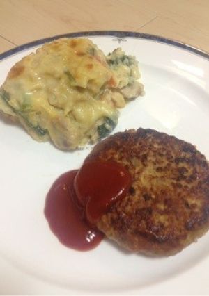 簡単豆腐ハンバーグ！お弁当にも♬-レシピのメイン写真