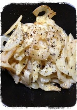 超 簡単☆蓮根のアンチョビマヨ炒め！-レシピのメイン写真
