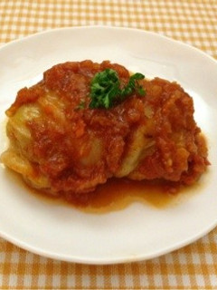 ロール白菜トマトソース煮込み-レシピのメイン写真