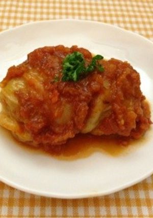 ロール白菜トマトソース煮込み-レシピのメイン写真
