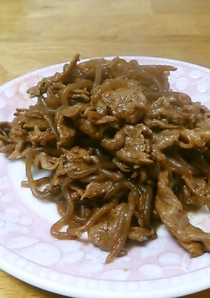 牛肉と糸こんにゃくのみそ炒め-レシピのメイン写真