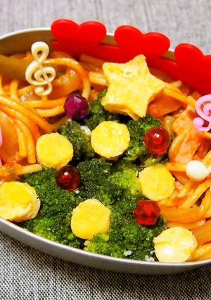 キャラ弁＊ブロッコリーで簡単ツリー＊-レシピのメイン写真