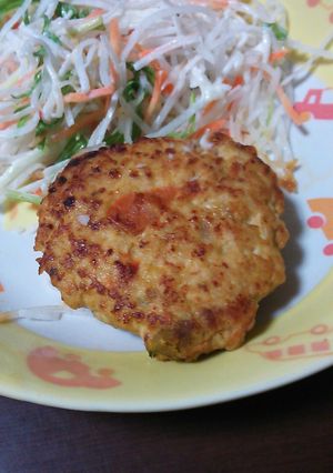 カレーの残りでハンバーグ-レシピのメイン写真