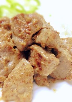 簡単！美味♡豚肉のマスタード炒め-レシピのメイン写真
