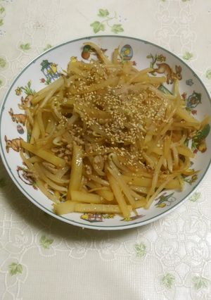 ジャガイモとモヤシのピリ辛炒め-レシピのメイン写真