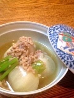 里芋とかぶの鶏そぼろあん-レシピのメイン写真