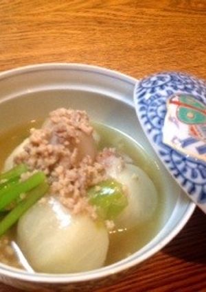 里芋とかぶの鶏そぼろあん-レシピのメイン写真