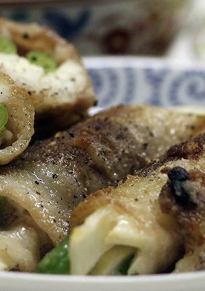 加賀丸芋とインゲンの豚肉焼き-レシピのメイン写真