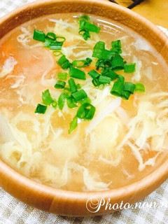 ふわふわ玉子の中華スープ-レシピのメイン写真