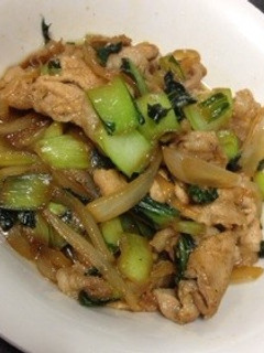 ちんげん菜が100倍美味しい豚肉炒め-レシピのメイン写真