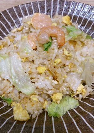 絶品＆簡単♪海老レタスチャーハン-レシピのメイン写真