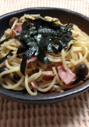 レンチンきのこ和風パスタ-レシピのメイン写真