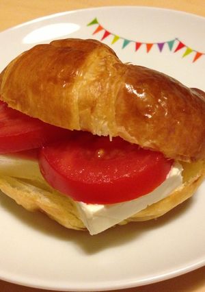 クリームチーズクロワッサンサンド ♪-レシピのメイン写真