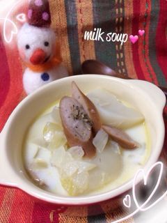 簡単♪かぶのミルクスープ♡-レシピのメイン写真