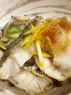 電子レンジで♪鱈の酒蒸し柚子風味-レシピのメイン写真
