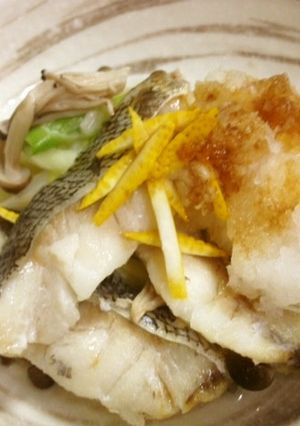 電子レンジで♪鱈の酒蒸し柚子風味-レシピのメイン写真