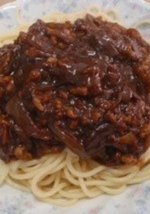 鶏もも肉の八丁味噌ソースパスタ-レシピのメイン写真