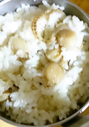 ベビーホタテの混ぜご飯♪-レシピのメイン写真