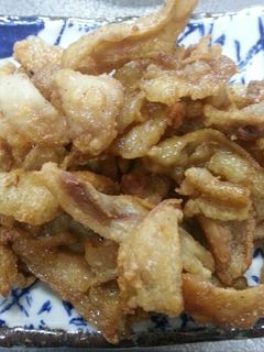 鶏皮の勝手に素揚げ(*^^*)/-レシピのメイン写真