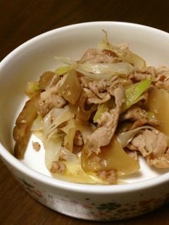 搾菜*長ねぎ*豚肉炒め-レシピのメイン写真