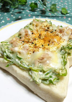 長ねぎとツナの和風チーズトースト-レシピのメイン写真