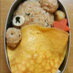 รูปของ キャラ弁☆おやすみ～リラックマ