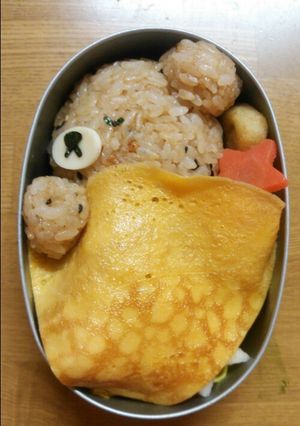 キャラ弁☆おやすみ～リラックマ-レシピのメイン写真