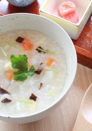 野菜たっぷり玉子粥-レシピのメイン写真