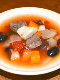 93.鹿肉と豆のトマトスープ-レシピのメイン写真
