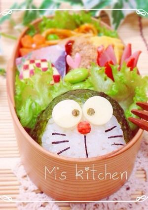 海苔とチーズで簡単ドラえもんキャラ弁♪-レシピのメイン写真