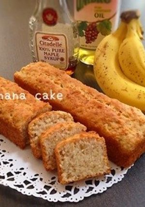 卵、乳、砂糖なし！バナナケーキ-レシピのメイン写真
