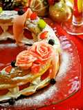 HMで簡単♡シューケーキのXmasリース