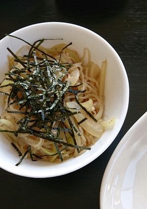 白滝で★和風たらこスパ風♪醤油バター♡-レシピのメイン写真