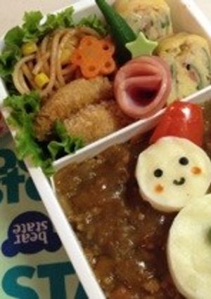 ゆきだるまポテト弁当-レシピのメイン写真