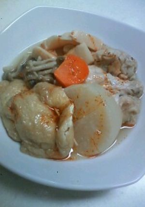 鶏手羽元ともち巾着の中華風ポトフ-レシピのメイン写真