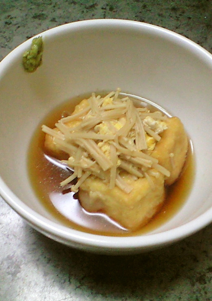 揚げ出し豆腐　えのき卵とじ掛け-レシピのメイン写真