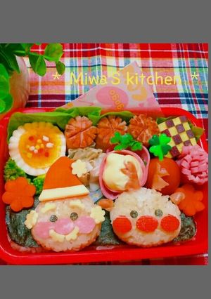☆キャラ弁 アンパンマン クリスマス☆-レシピのメイン写真