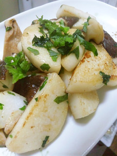 長芋椎茸のバタポン♪-レシピのメイン写真