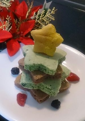 離乳食☆1歳からのクリスマスツリーケーキ-レシピのメイン写真