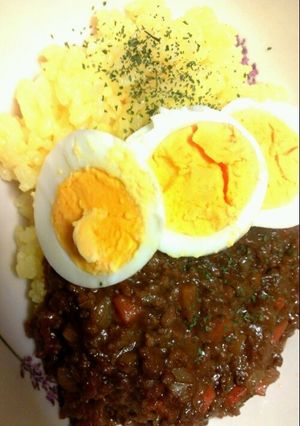 キーマカレー　合い挽きミンチ　冷凍可能-レシピのメイン写真