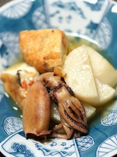 辛味大根と子イカ缶詰の煮物-レシピのメイン写真